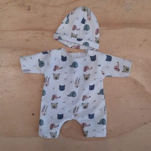 Boxpakje pop wit dieren