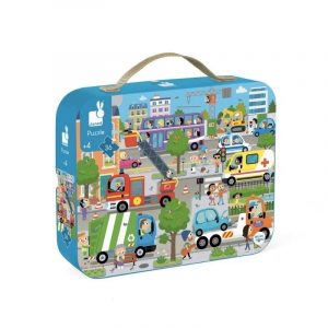 Janod puzzelkoffer de stad 4+