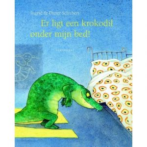 Er ligt een krokodil onder bed
