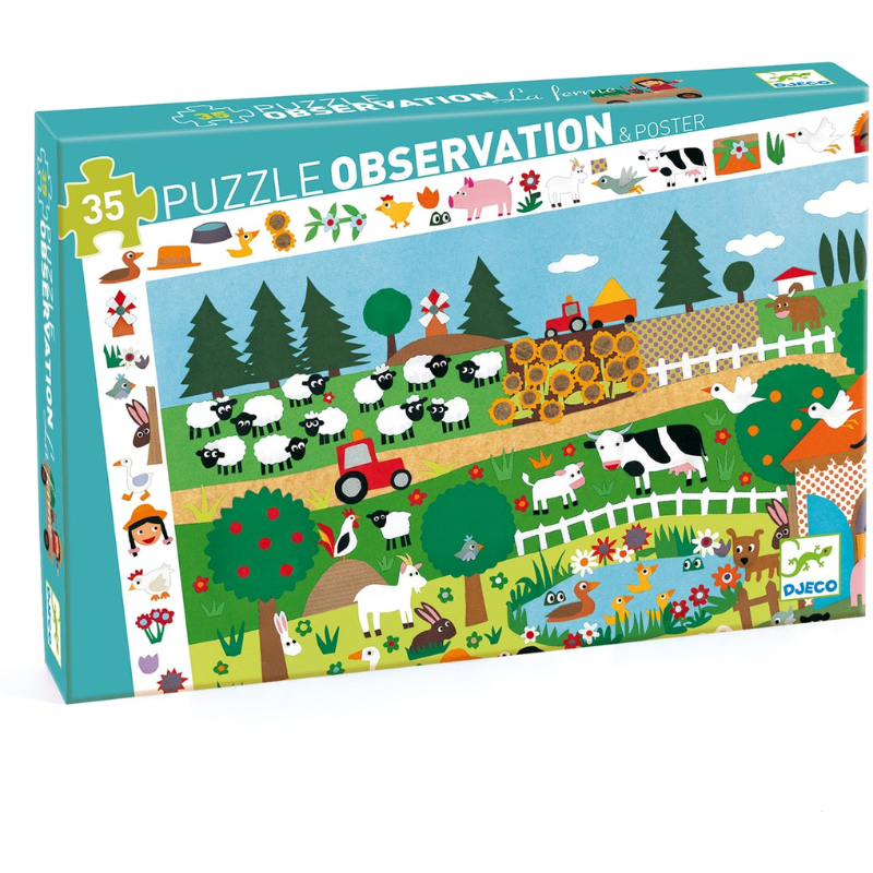 Djeco puzzel Boerderij 35st