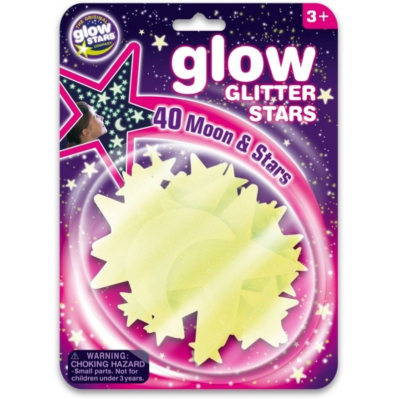 Maan en ster glow in de dark