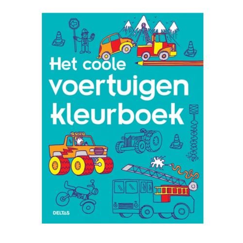 Het coole voertuigen kleurboek