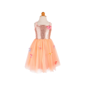 Butterfly bliss jurk 5-6 peach